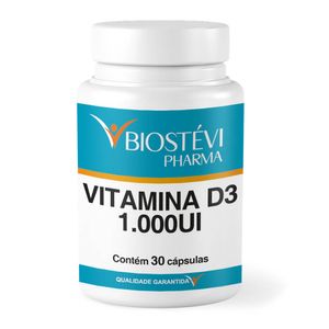 Vitamina D3 1.000UI 30 Cápsulas