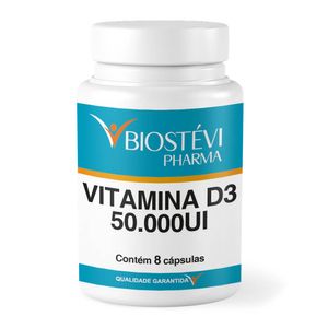 Vitamina D3 50.000UI 8 Cápsulas
