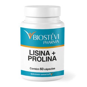 Lisina 250mg + Prolina 250mg 60 Cápsulas