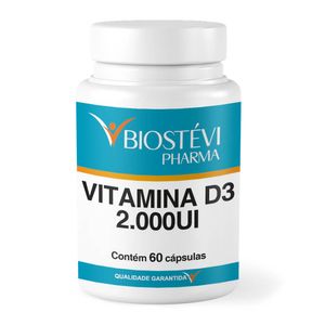 Vitamina D3 2.000ui 60 Cápsulas