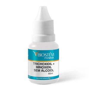 Trichoxidil + minoxidil sem álcool 60ml