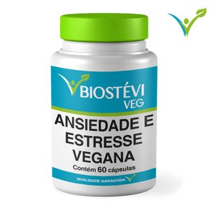 Fórmula Vegana para Ansiedade e Estresse 60 Cápsulas