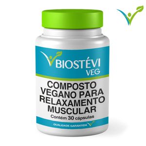 Composto Vegano para Relaxamento Muscular 30 Cápsulas
