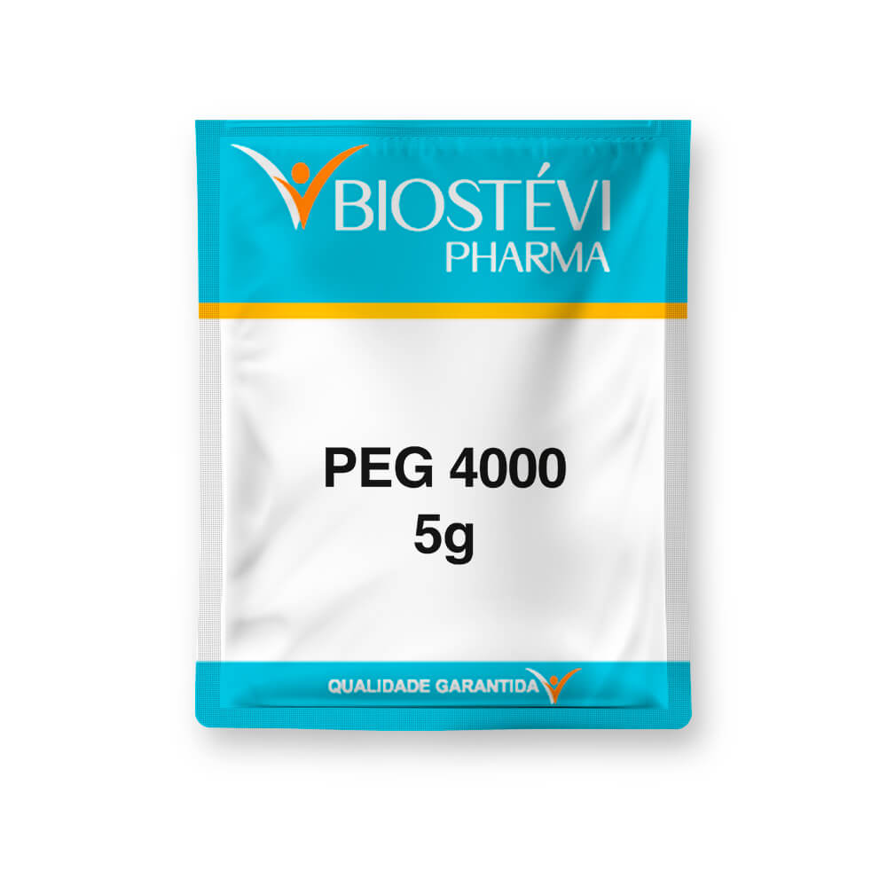 PEG 4000 5g 15 sachês - Tratamento da Constipação Intestinal - Biostévi