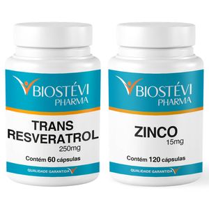Kit trans resveratrol + zinco