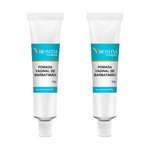 Kit 2 pomadas vaginal de barbatimão 40g