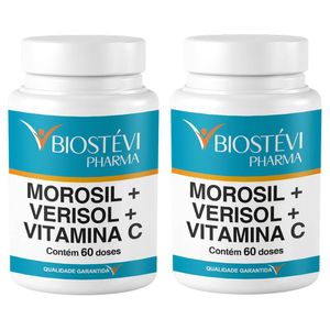 Kit 2 potes de morosil + colágeno verisol + vitamina c 60 doses