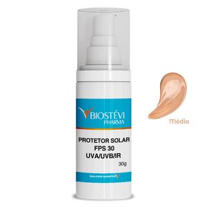 Protetor solar fps 30 uva/uvb/ir com cor (médio) 30g