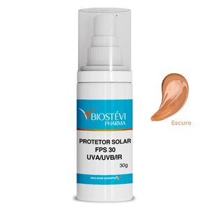 Protetor solar fps 30 uva/uvb/ir com cor (escuro) 30g