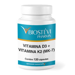 Vitamina D3 + Vitamina K2 (MK-7) 120 cápsulas