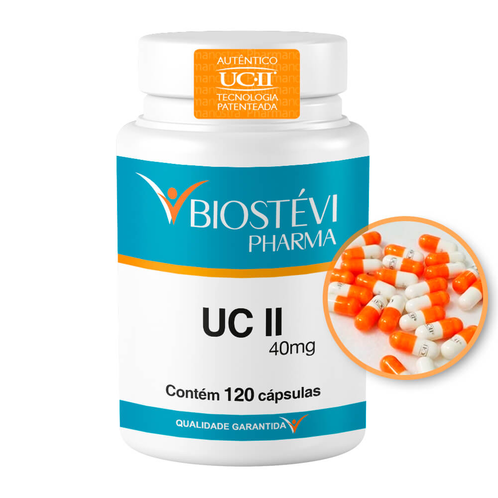 Uc Ii 40mg 120 Cap Com Selo De Autenticidade Biostévi 0300