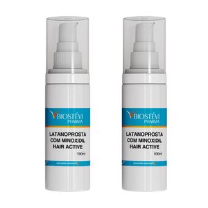 Kit 2 latanoprosta com minoxidil hair active espuma qsp 100ml