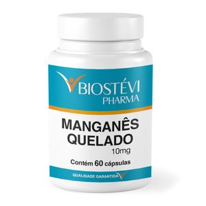 Manganês Quelado (glicina) 10mg 60 Cápsulas