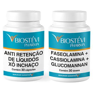 Kit - Xô Inchaço e Bioblock - Faseolamina + Cassiolamina + Glucomannan
