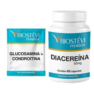 Kit glucosamina com condroitina sachê + diacereína