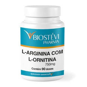 L Arginina 500mg + L Ornitina 250mg 90 doses