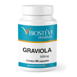 Graviola 500mg 90 Cápsulas - Combate Envelhecimento / Estresse e Depressão