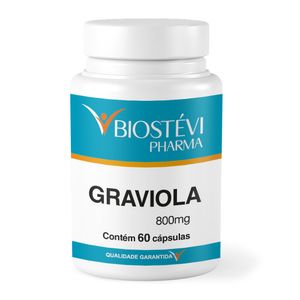 Graviola 800mg 60 Cápsulas - Combate Envelhecimento / Estresse e Depressão