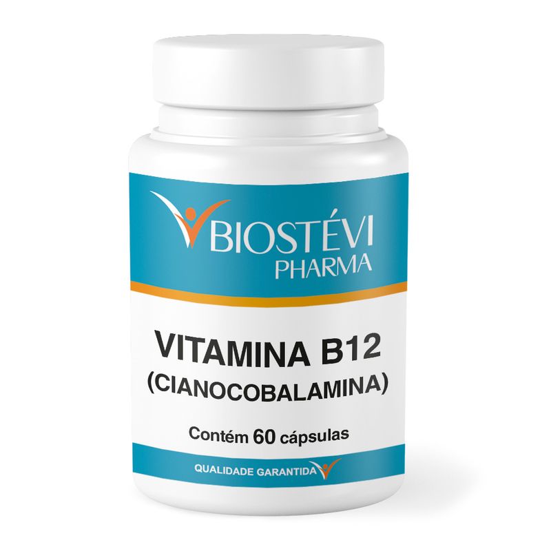 Vitamina B12 Cianocobalamina 60 Cápsulas Biostévi 9958