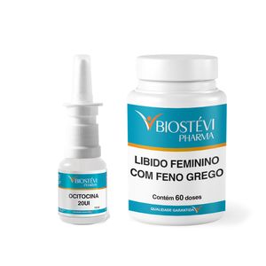 Kit Ocitocina Spray + Composto Libido Feminino com Feno Grego