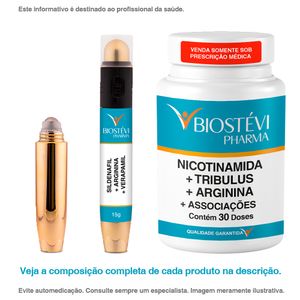 Kit Caneta Massageadora 15g e Nicotinamida + Associações 30 doses - Libido Feminino