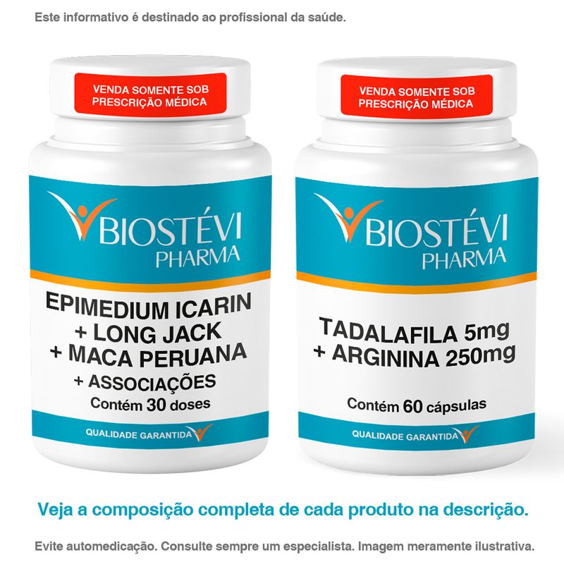 989-Kit-Epimedium-Icariin---Associacoes---30-doses-e-Tadalafila-com-Arginina---60-Capsulas