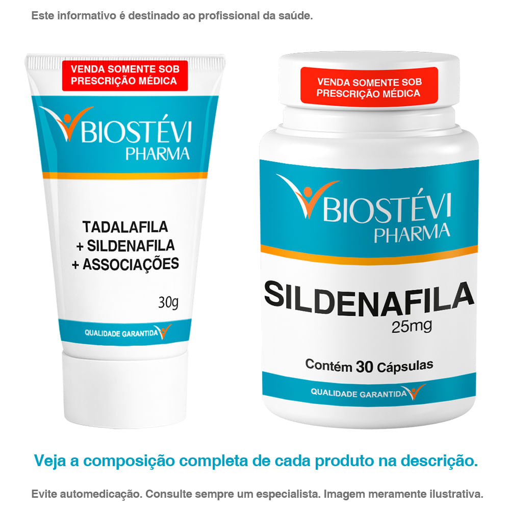 Kit Sildenafila + Men Power Pomada Prolongadora de Ereção - Biostévi