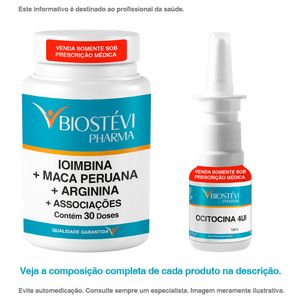 Kit Ioimbina + Associações - 30 doses com Ocitocina 4UI Spray 10ml