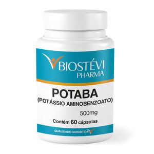 Potaba (Potássio Aminobenozato) 500mg 60 Cápsulas