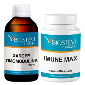 Kit Timomodulina Xarope + Vitamina D3 + Vitamina B12 + Zinco (Imune Max)