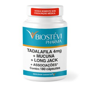 Composto para Auxiliar a Produção Natural da Testosterona Endógena com Tadalafila 4mg + Associações 180 Cápsulas