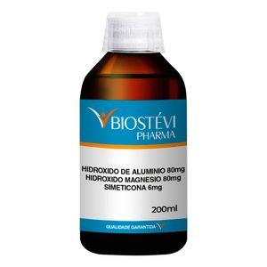 Composto para Queimação, Azia e Má Digestão | Hidroxido Aluminio 80mg + Hidróxido Magnésio 80mg + Simeticona 6mg - 200ml