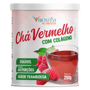 Chá Vermelho com Colágeno Sabor Framboesa 200g