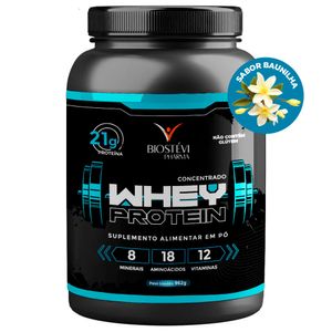 Whey Protein Concentrado 80% Proteína 962g - Sabor Baunilha