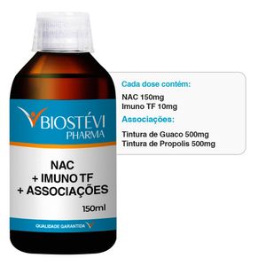 Xarope NAC Infantil | NAC 10mg + Imuno TF 150mg + Tintura de Guaco 10% + Tintura de Propolis 10% 150ml
