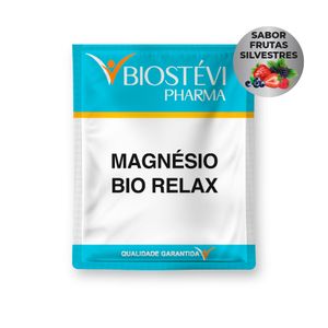 Magnésio Bio Relax Frutas Silvestres  Magnésio Bisglicinato + Inositol + Taurina + Melatonina 30 Sachês