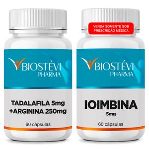 Kit | Tadalafila com Arginina + Ioimbine