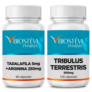 Kit | Tadalafila com Arginina + Tribulus Terrestris