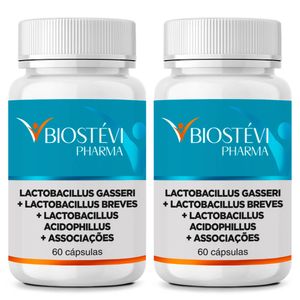 Kit 2 Potes de Lactobacillus para Emagrecimento 60 Cápsulas