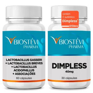 Kit Lactobacillus para Emagrecimento + Dimpless