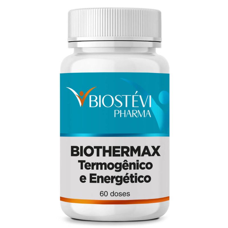 2344 - Biothermax – Termogênico e Energético Arginina + Taurina + Cafeína + Associações 60 Doses