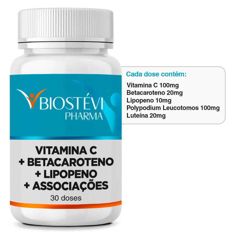 2318 - Proteção Celular Autobronzeador Oral - Vitamina C + Betacaroteno + Licopeno + Associações 30 Doses - TABELA