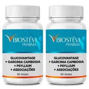 Kit 2 Potes Glucovantage (Super Berberina) Plus 60 Doses
