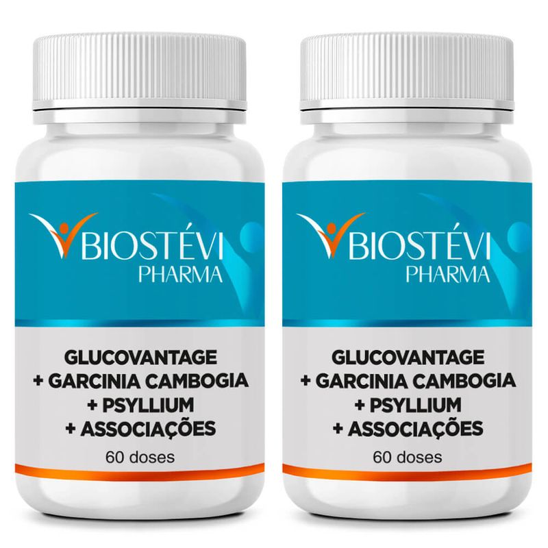 2300 - Kit 2 Potes Glucovantage (Super Berberina) Plus 60 Doses