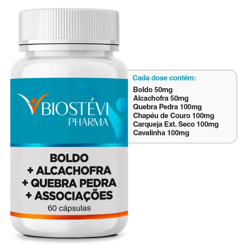 2274 - Composto Renal - Boldo + Alcachofra + Quebra Pedra + Associações 60 Cápsulas - TABELA