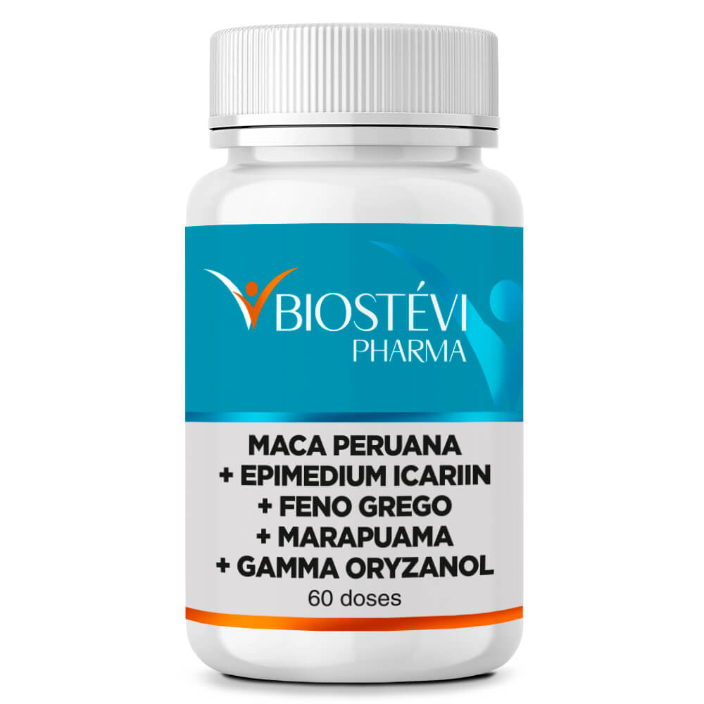 2250 - Composto Anabólico - Maca Peruana + Epimedium Icariin + Feno Grego + Marapuama + Gamma Oryzanol 60 Doses