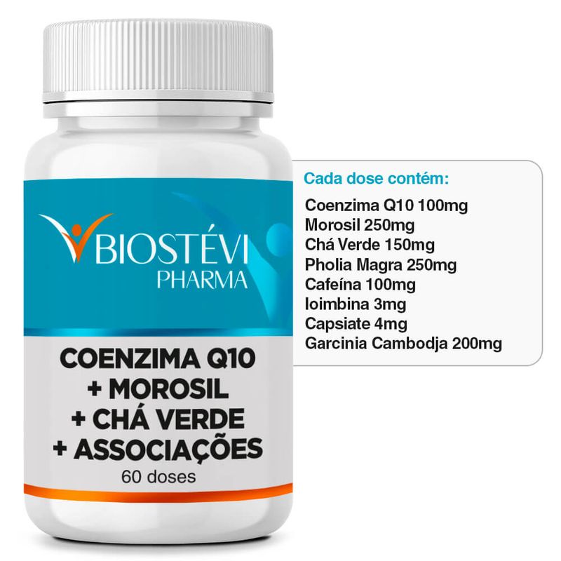 2248 - Acelerador Metabólico - Coenzima Q10 + Morosil + Chá Verde + Associações 60 Doses - TABELA