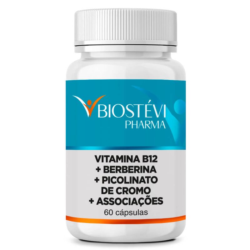 2201 - Composto para Resistência Insulínica - Vitamina B12 + Berberina + Picolinato de Cromo + Associações 60 Cápsulas