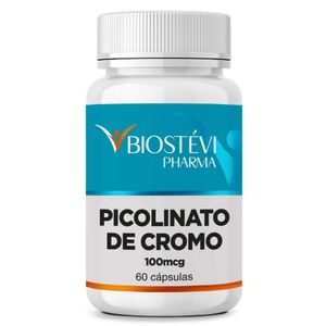 Picolinato De Cromo 100mcg 60 Cápsulas