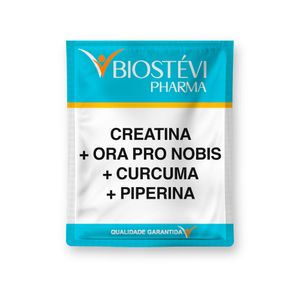 Recuperação Muscular e Antioxidante 40+ | Creatina + Ora Pro Nobis+ Curcuma + Piperina 30 Sachês